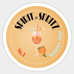 Aperol Spritz Cocktail | Vibrant Spritz Drink Sticker